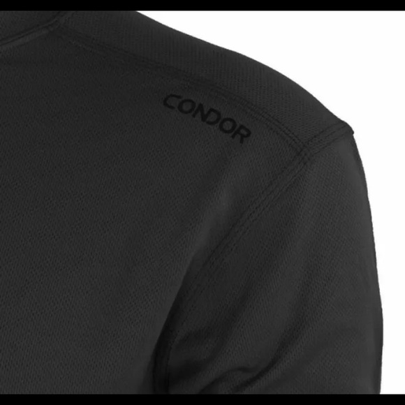 CONDOR® MAXFORT™ Quick Dry Workout Training Tactical Shirt - Large - Black - Picture 2 of 7